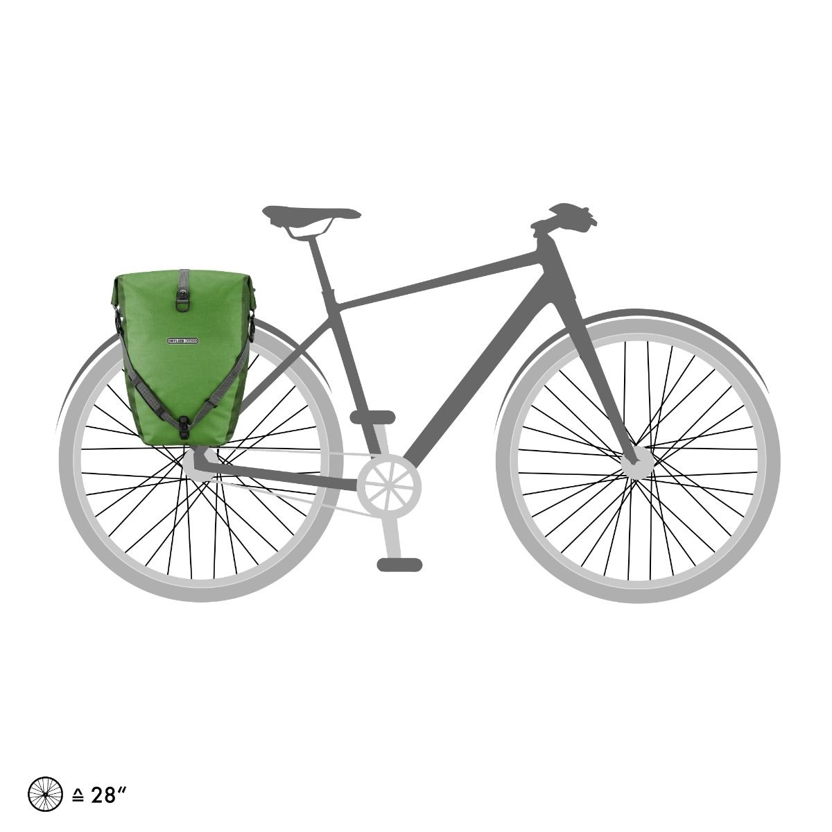 Back-Roller Plus dubbele fietstas