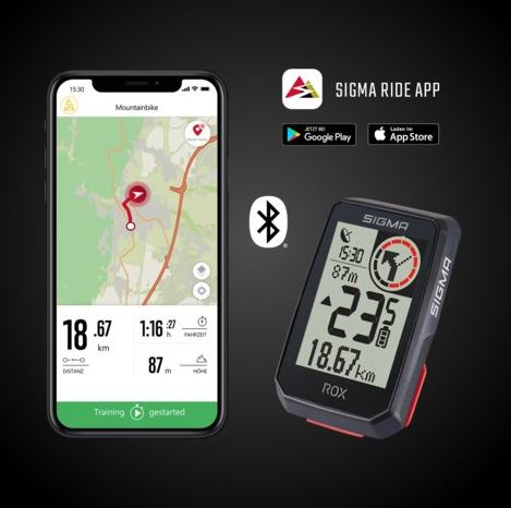 ROX 2.0 GPS fietscomputer Top Mount set
