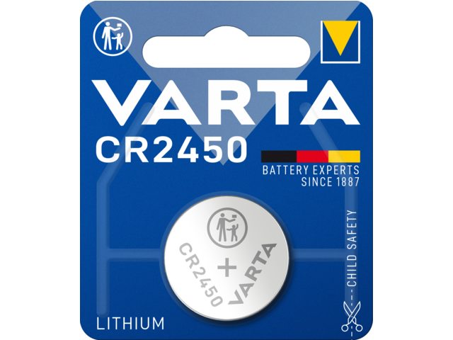 Knoopcel batterij CR2450