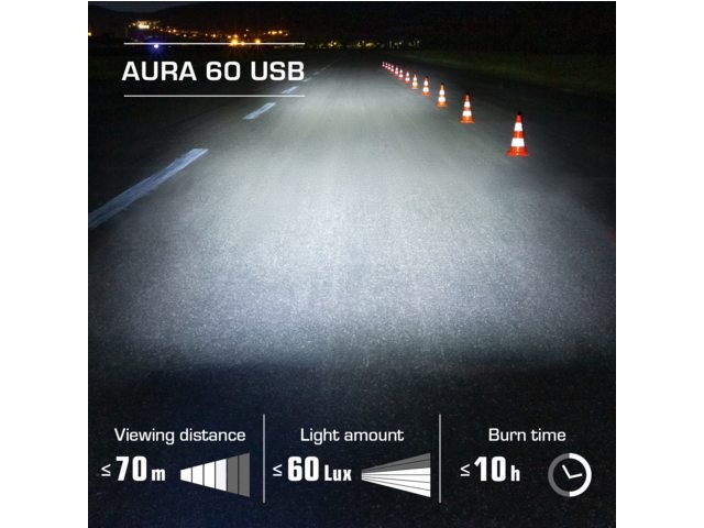 Aura 60 met Infinity USB achterlicht verlichtingsset