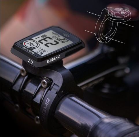 ROX 2.0 GPS fietscomputer Top Mount set