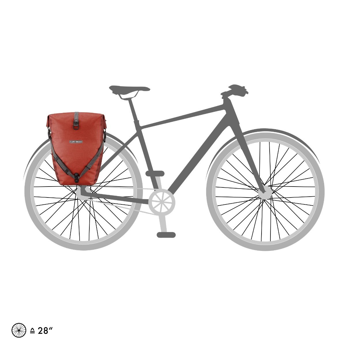 Back-Roller Plus dubbele fietstas