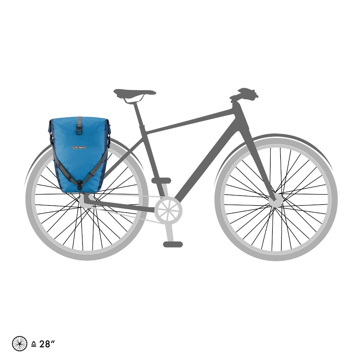 Back-Roller Plus dubbele fietstas