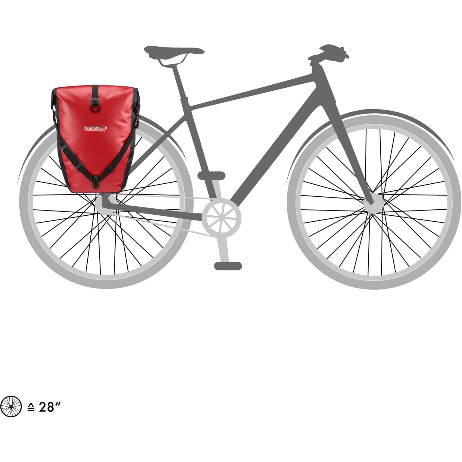 Back-Roller Classic enkele fietstas