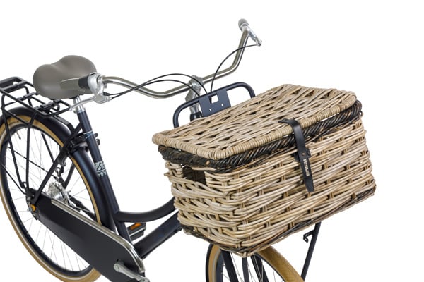 Dijon fietsmand met deksel L